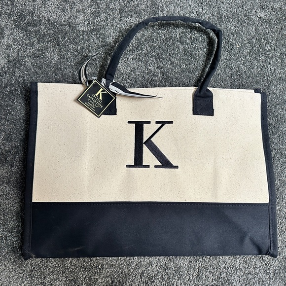 Handbags - NWT Monogram K Canvas Tote